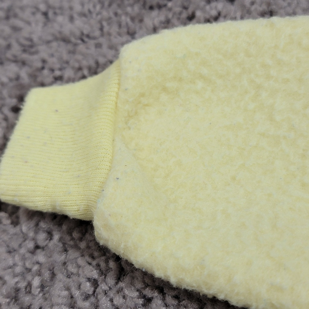 Vintage 70s Dr. Denton Blanket Sleeper Yellow zip Footie pajamas 6-12 mo - Picture 13 of 15